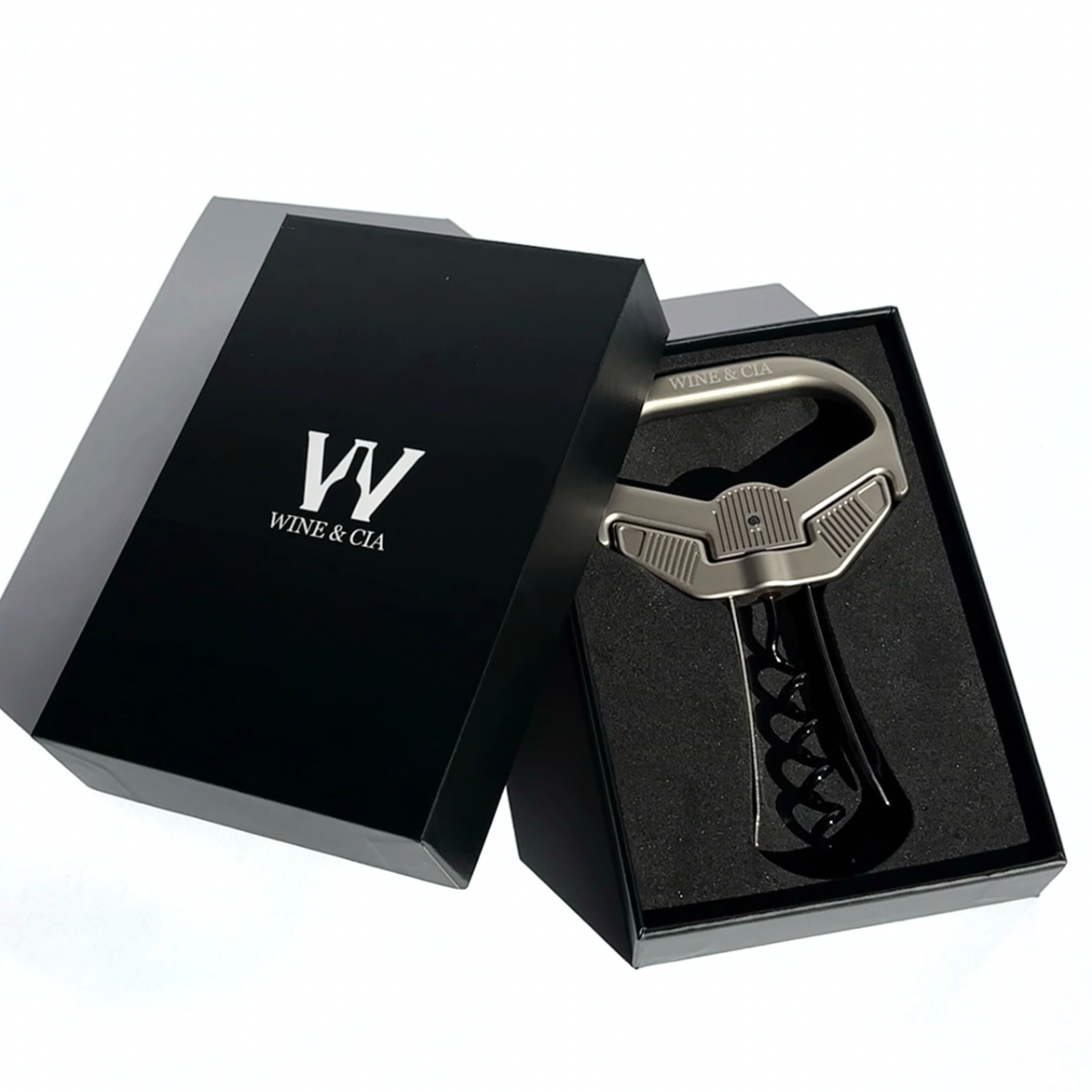 Abridor De Vinho Para Rolhas e Garrafas Antigas Com 2 Lâminas e Rosca