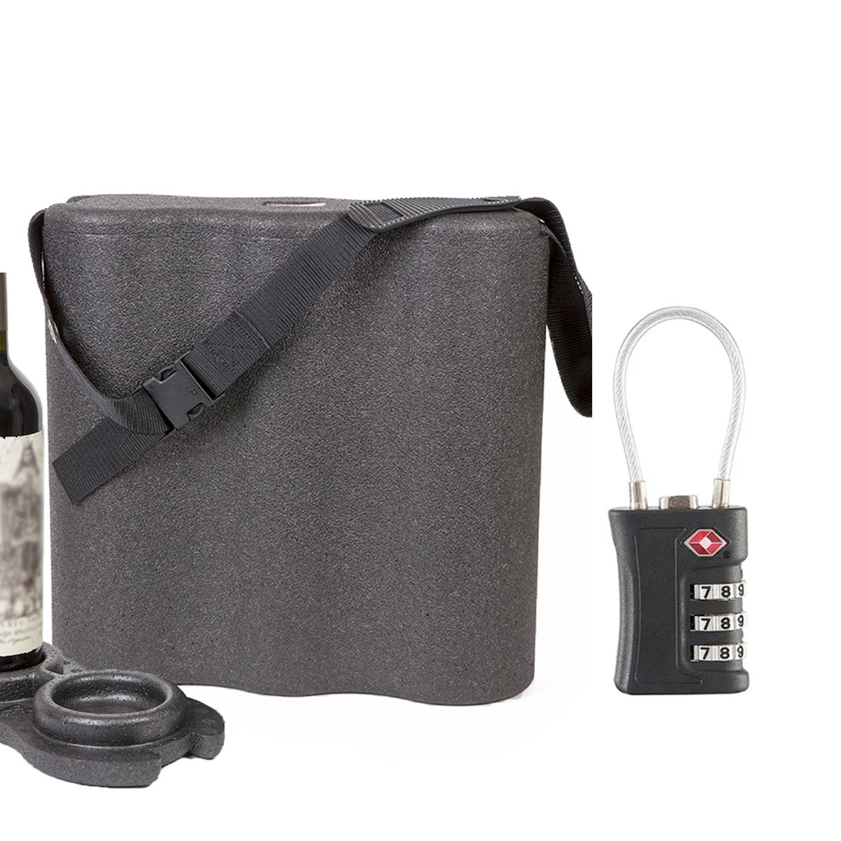 Transbottle Premium Case 3 Garrafas e Transbottle Safe Locker